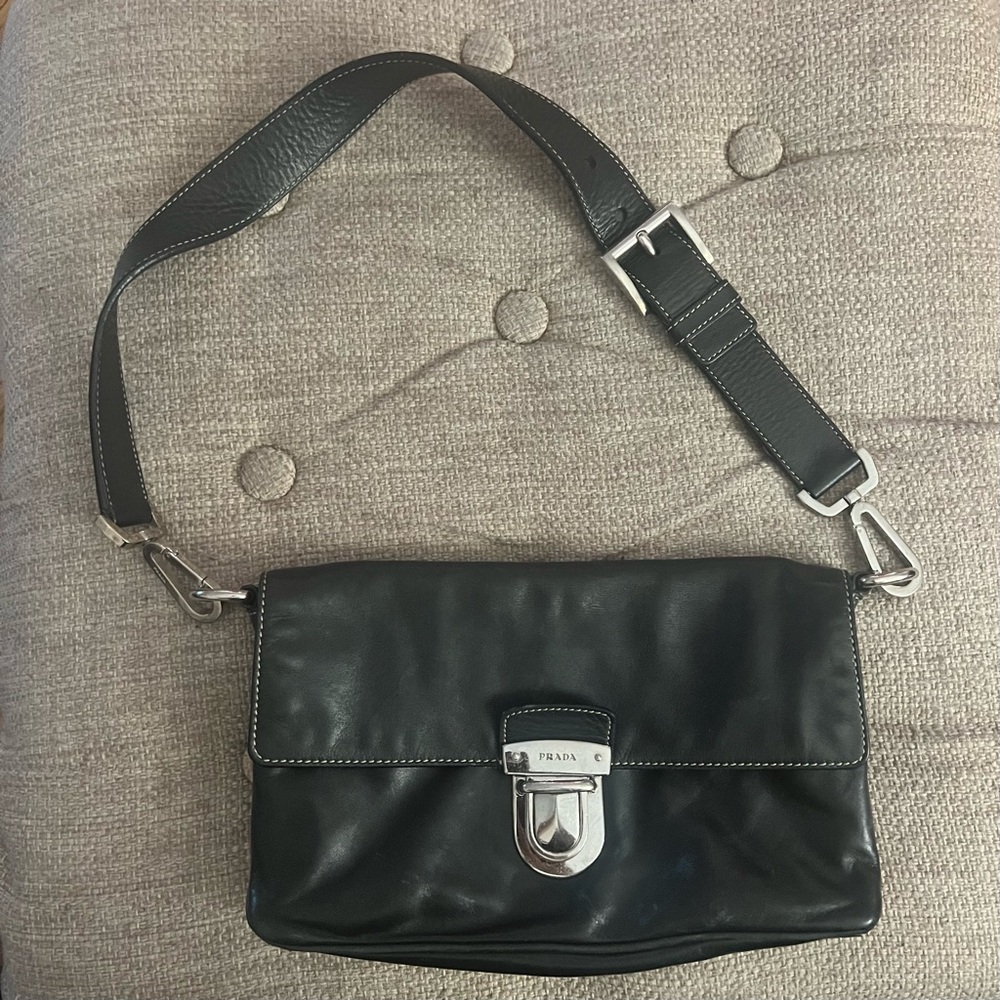 PRADA 2005 Tessuto Leather Bag